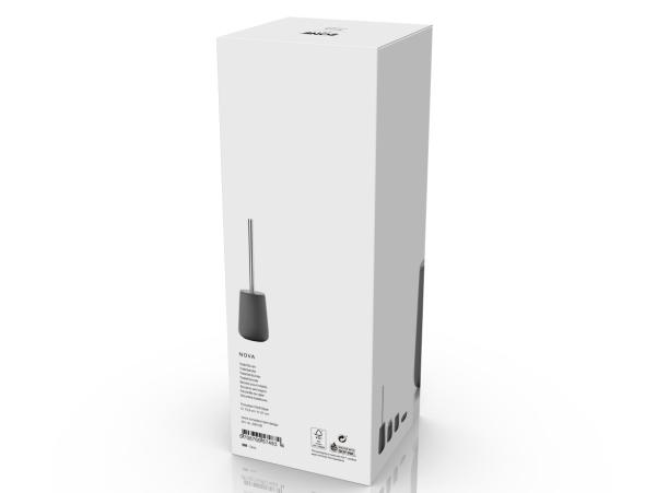 Bitz Zone Nova Toilet Brush Dia. 10 3 X 37 Cm Grey