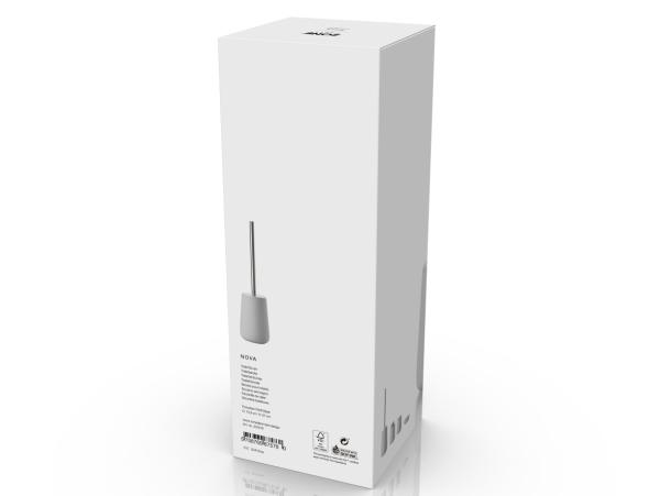 Bitz Zone Nova Toilet Brush Soft Grey