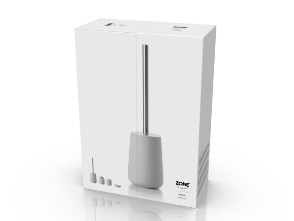 Bitz Zone Nova Toilet Brush Soft Grey