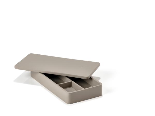 bitz Zone Organizer 20 x 10 x 3 cm Pebble grey