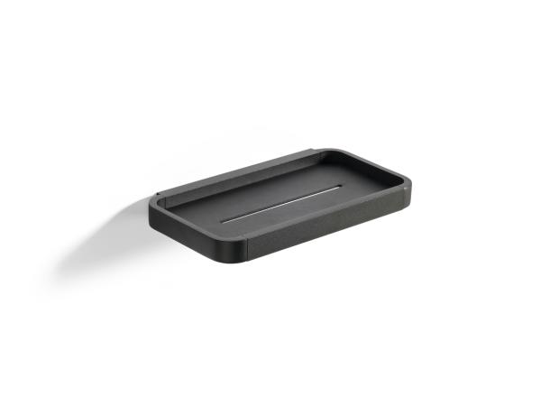 bitz Zone Rim Showershelf 22 x 11.4 x 2 cm Black