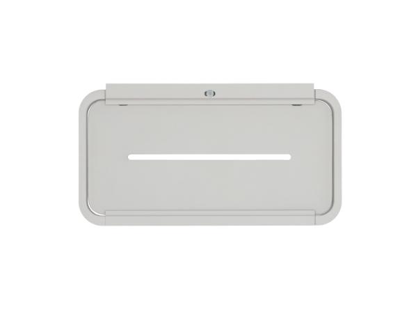 Bitz Zone Rim Showershelf 22 X 11.4 X 2 Cm White