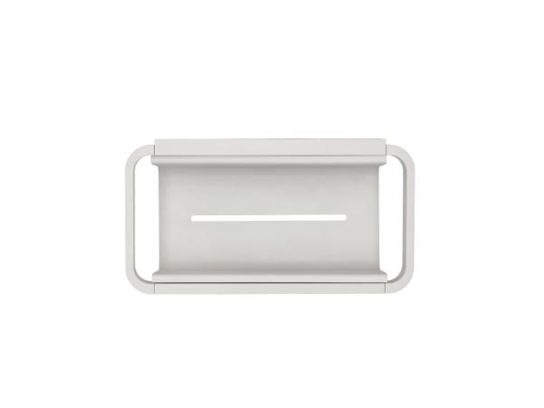 Bitz Zone Rim Showershelf 22 X 11.4 X 9 Cm White