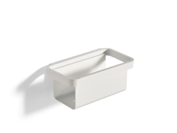 bitz Zone Rim Showershelf 22 x 11.4 x 9 cm White