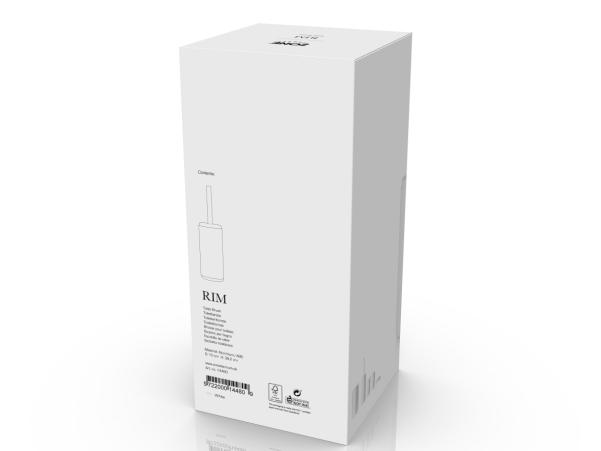 Bitz Zone Rim Toilet Brush Dia 10 X 38.2 Cm White