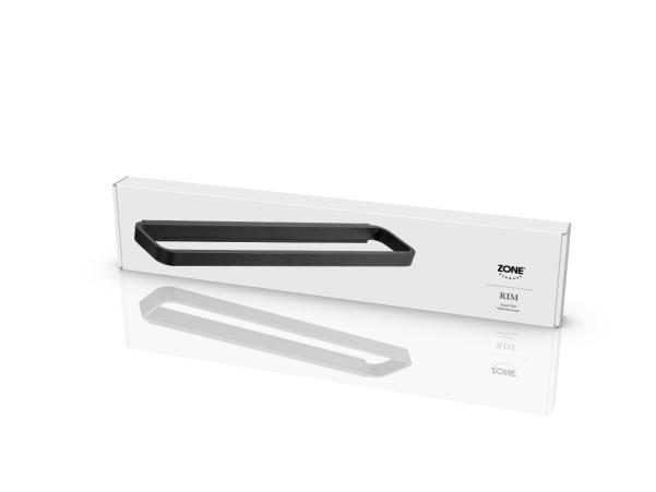 Bitz Zone Rim Towel Rail 44 X 7.5 X 2.5 Cm Black