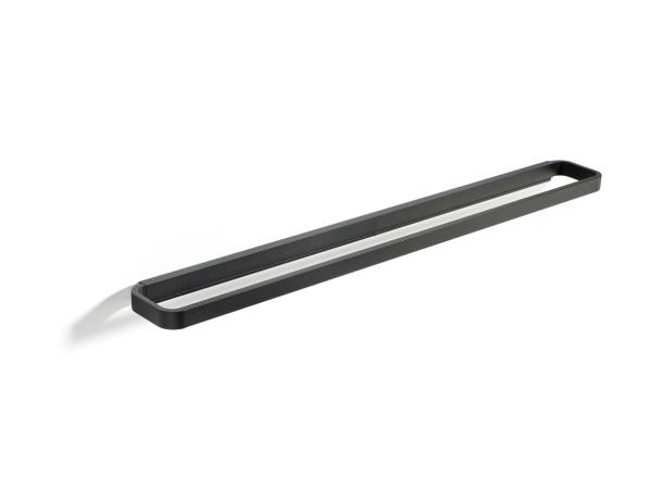BITZ Zone Rim Towel rail 70 x 7.5 x 2.5 cm Black