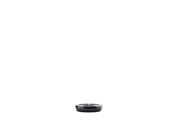bitz Zone Suii Soap Dish Dia. 11 x 2 5 cm Black