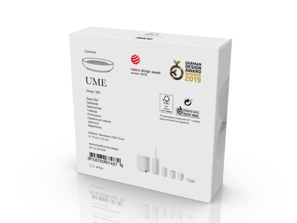 Bitz Zone Ume Soap Dish Dia. 12 X 3 Cm White