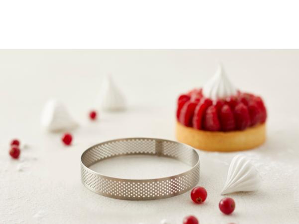 Bitz Blomsterbergs Flan Ring With Holes Dia. 8 X 2 Cm Steel