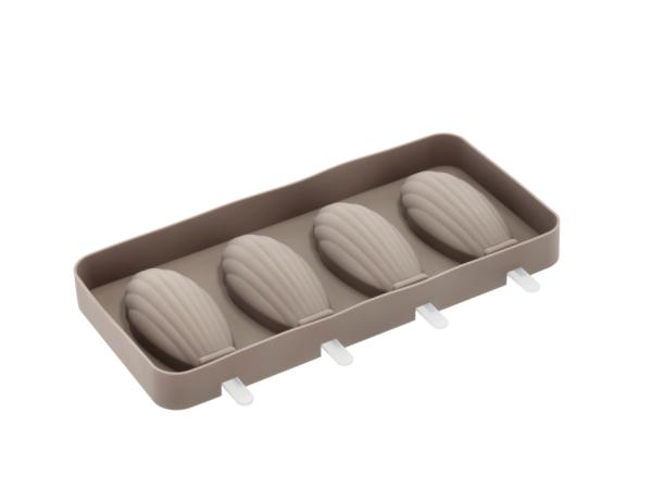 bitz Blomsterbergs Madeleine Popsicle mould with 4 pcs Latte