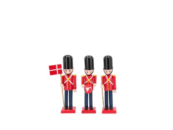 bitz Celebrate Guardsman 6.2 x 6.2 x 15 cm 3 pcs Red/Black