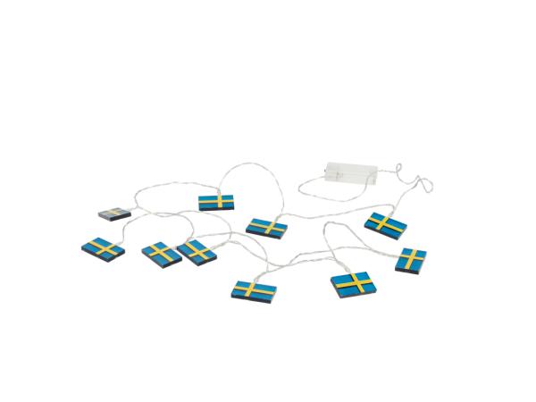 bitz Celebrate LED string lights Swedish flag x 230 cm Blue/Yellow