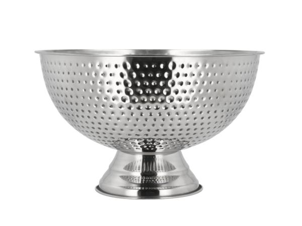 bitz Funktion Bar Champagne bowl Dia 39 8 x 23 5 cm 13 liter Hammered steel