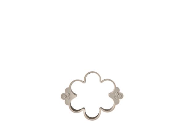 Bitz Funktion Flower Blini Mould Silicone 11 X 9.5 Cm Grey