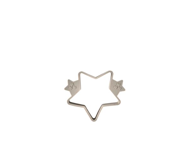 Bitz Funktion Star Blini Mould Silicone 11 X 9 5 Cm Grey