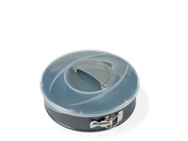 Bitz Funktion W/lid Cake Tin Dia. 26 Cm 2 7 Liter Grey