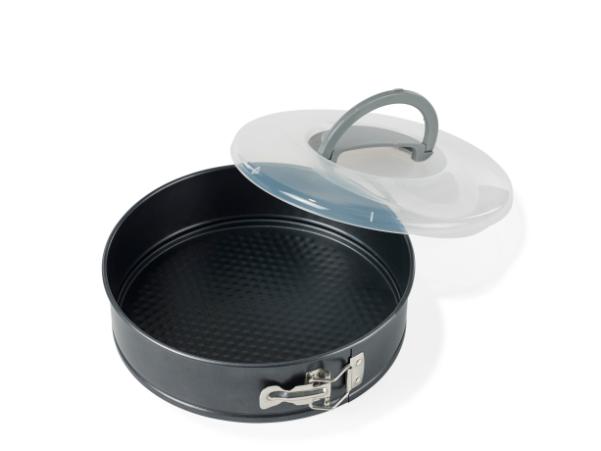 Bitz Funktion W/lid Cake Tin Dia. 26 Cm 2 7 Liter Grey