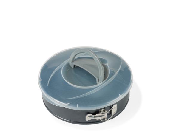 bitz Funktion w/lid Cake tin Dia. 26 cm 2 7 liter Grey