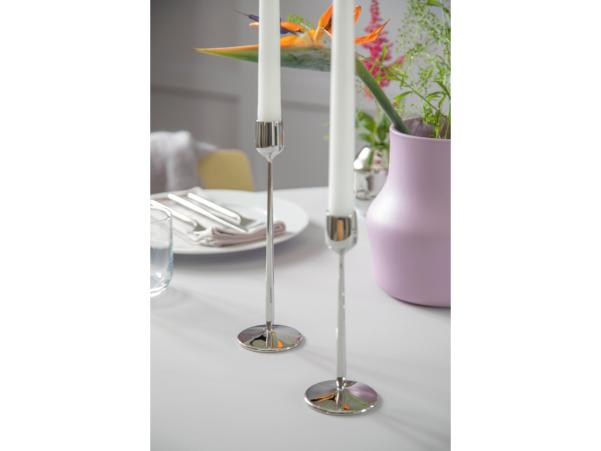 Bitz Gense Dorotea Candlestick Dia 7 X 18 Cm Polished Steel