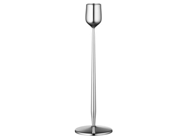 bitz Gense Dorotea Candlestick Dia 7 x 23 5 cm Polished steel