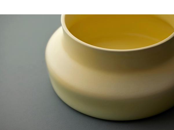 Bitz Gense Dorotea Vase Dia 25 X 12 Cm Mellow Yellow
