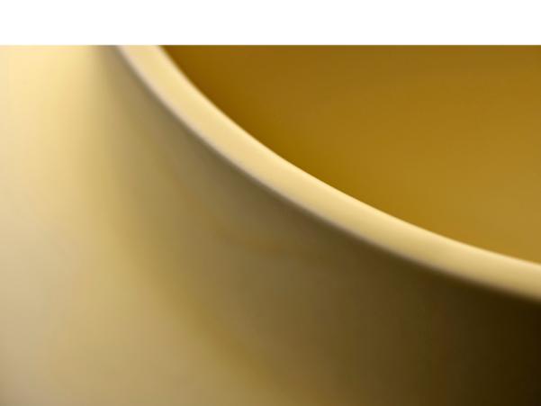 Bitz Gense Dorotea Vase Dia 25 X 12 Cm Mellow Yellow