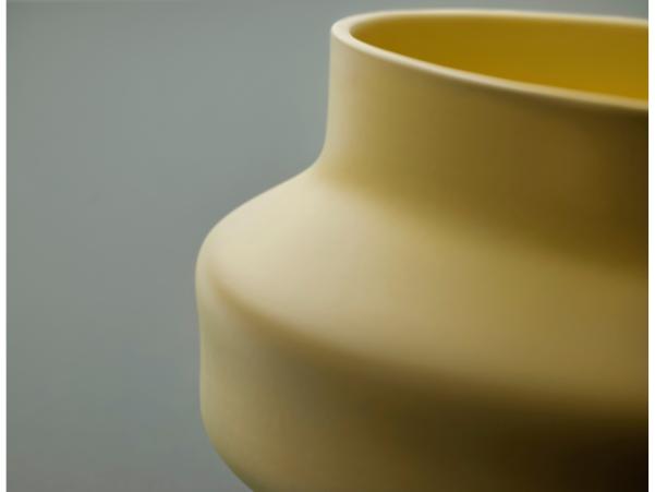 Bitz Gense Dorotea Vase Dia 25 X 12 Cm Mellow Yellow
