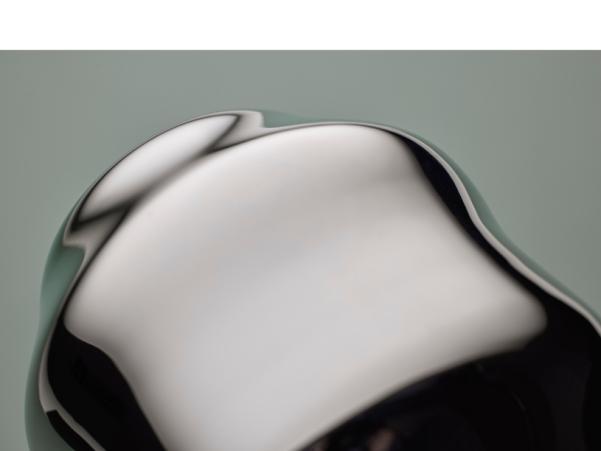 Bitz Gense Dorotea Vase Dia 9 X 10 Cm Polished Steel