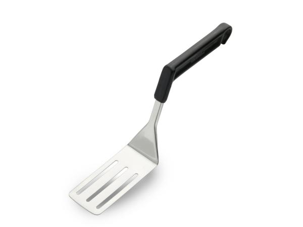 bitz Gense Ergonova spatula grooved and with bent x 11 x 5 6 cm Steel/Black