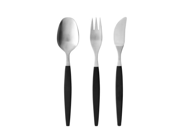 bitz Gense Focus de Luxe Cutlery set 12 parts Black/matte steel