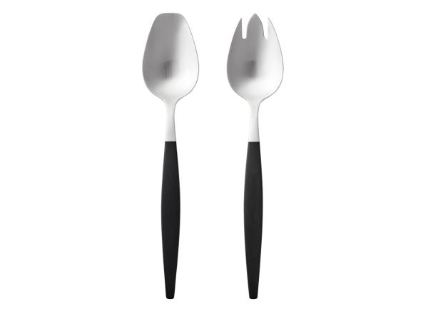 bitz Gense Focus de Luxe Salad cutlery 26 8 cm Black/matte steel