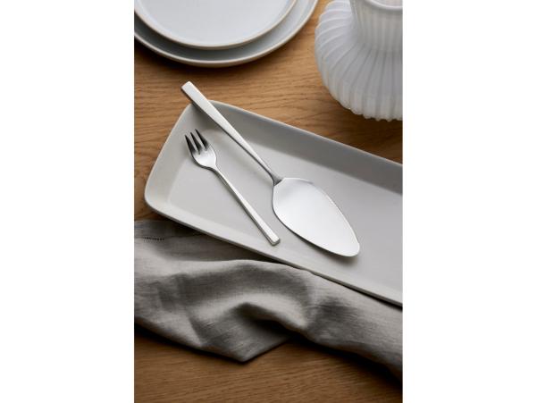 Bitz Gense Fuga Cake Fork 15 5 Cm Matte/Polished Steel