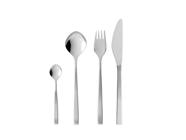 bitz Gense Fuga Cutlery set 16 parts Matte/Polished steel