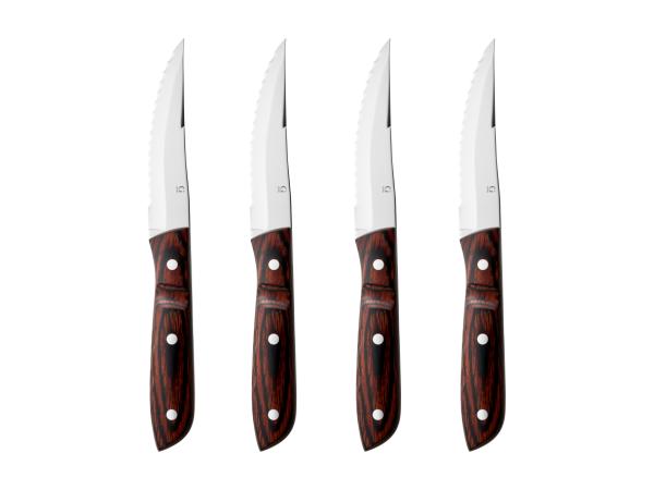 bitz Gense Old Farmer Classic Steak knife XL 23 5 cm 4 pcs Wood/Steel
