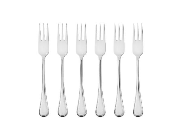 Bitz Gense Oxford Cake Fork 16 2 Cm 6 Pcs Polished Steel