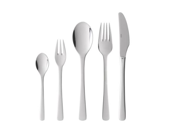 Bitz Gense Steel Line Cutlery Set 60 Parts Polished Steel