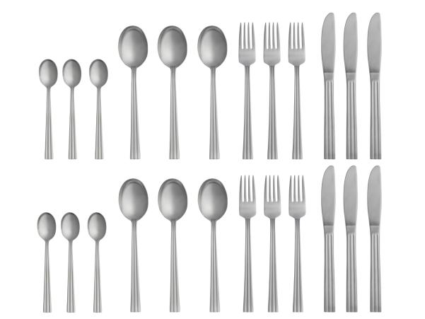 Bitz Gense Thebe Edition 2024 Cutlery Set 24 Parts Matte Steel