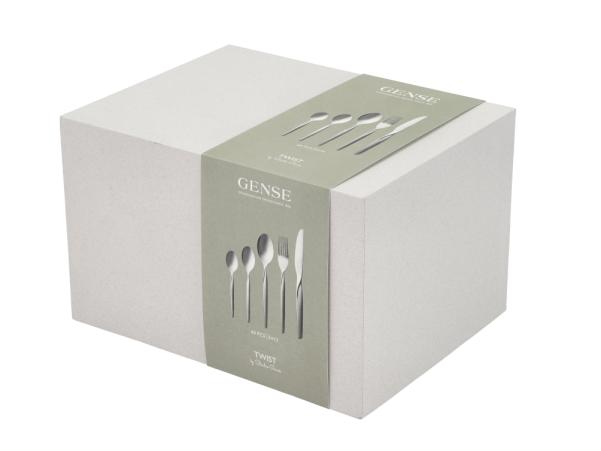 Bitz Gense Twist Cutlery Set 60 Parts Polished Steel