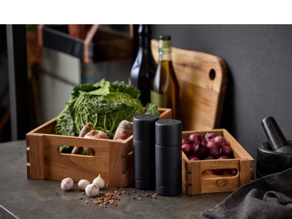 Bitz HOLM Salt And Pepper Grinder Set 15.2 Cm Black