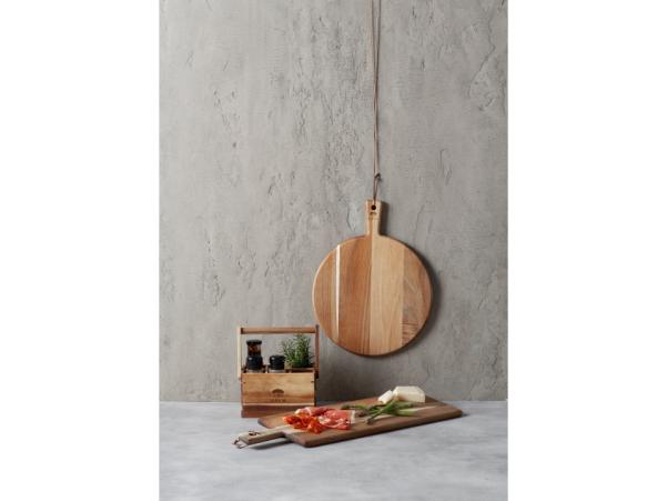 Bitz HOLM Utensil Holder 6rooms 24.8 X 14.2 X 22.6 Cm Acacia Wood