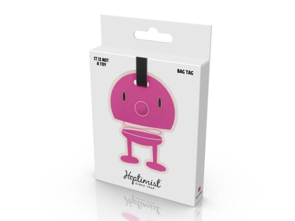 Bitz Hoptimist Bag Tag Hoptimist 10.5 X 8 X 0.7 Cm Pink