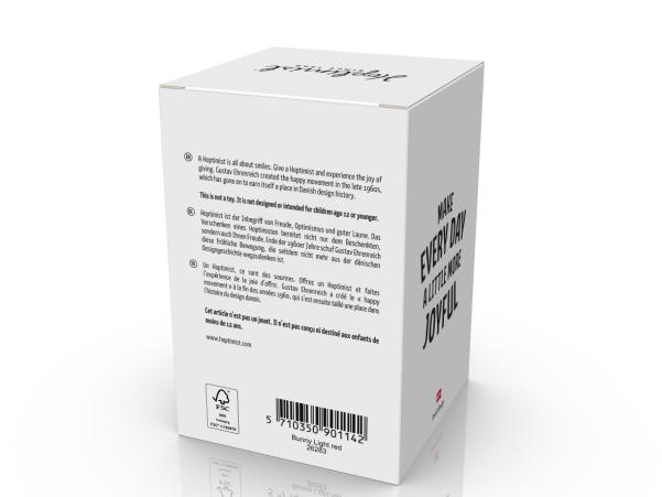 Bitz Hoptimist Bunny Hoptimist 7.5 X 5.8 X 9 Cm Light Red