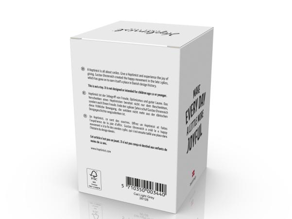 Bitz Hoptimist Cat Hoptimist 5.5 X 5.9 X 7.3 Cm Light Grey