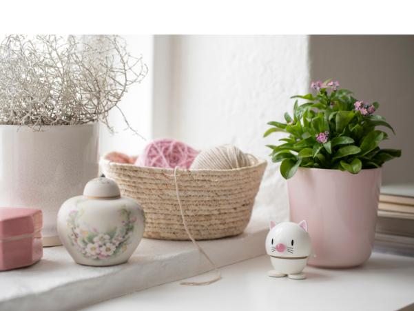 Bitz Hoptimist Cat Hoptimist 5.5 X 5.9 X 7.3 Cm White