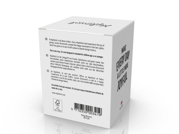 Bitz Hoptimist Dog Hoptimist 5.5 X 5.9 X 6.9 Cm Brown