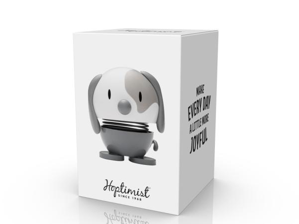 Bitz Hoptimist Dog Hoptimist 5.5 X 5.9 X 6.9 Cm Cool Grey