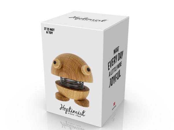 Bitz Hoptimist Frog Hoptimist 4.8 X 5.1 X 5.2 Cm S Oak