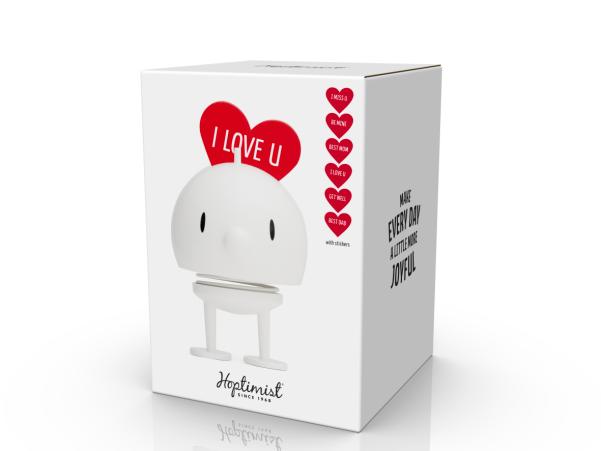 Bitz Hoptimist Love Bumble Hoptimist 7.5 X 8.5 X 12 Cm M White