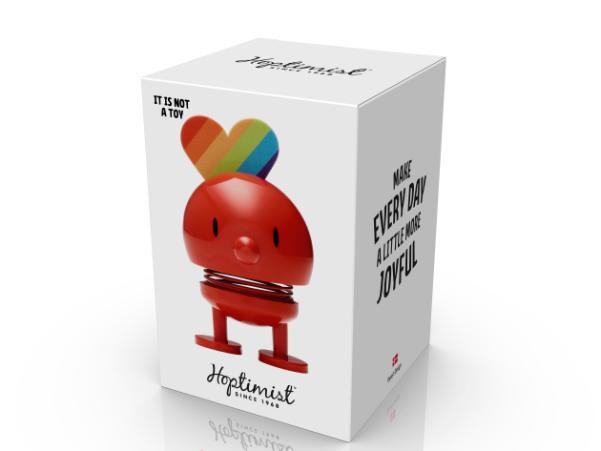 Bitz Hoptimist Rainbow Hoptimist 4.5 X 5.8 X 8.7 Cm S Red